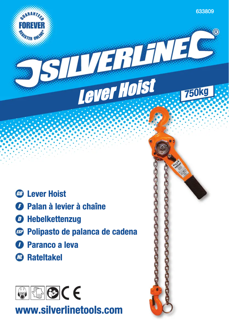 Page 1 de la notice Manuel utilisateur Silverline 633809