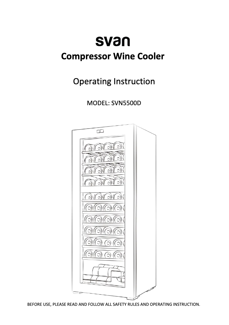 Page 1 de la notice Manuel utilisateur SVAN SVN5500D