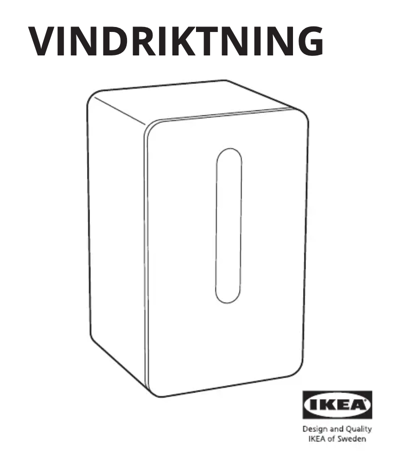 Page 1 de la notice Manuel utilisateur Ikea VINDRIKTNING 405.745.72