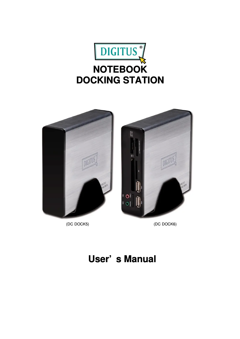 Image de la première page du manuel de l'appareil DC DOCK6