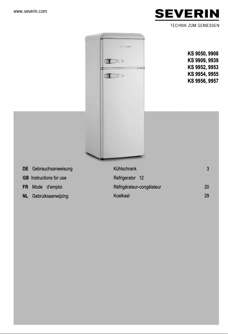 Image de la première page du manuel de l'appareil KS 9939