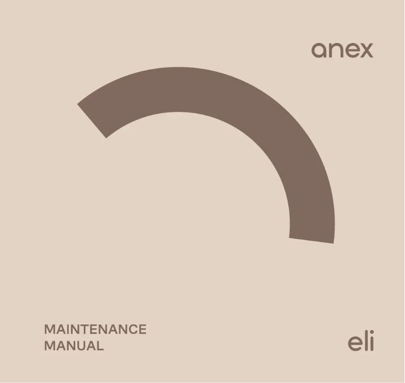 Page 1 de la notice Manuel utilisateur Anex Eli