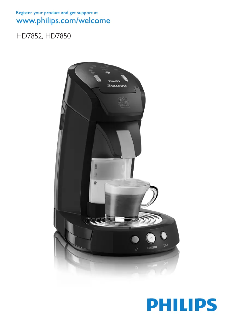 Page n°1 - Manuel utilisateur Philips Senseo Latte Select HD7850