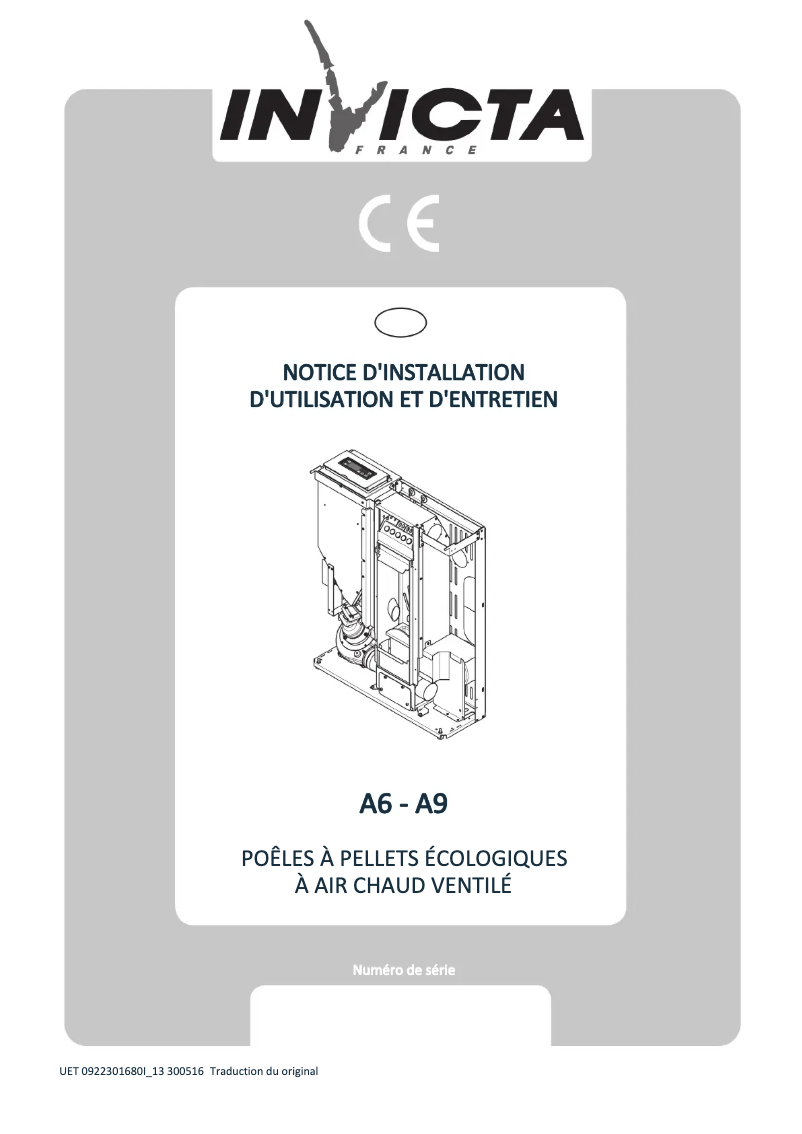 Page 1 de la notice Manuel utilisateur Invicta A6
