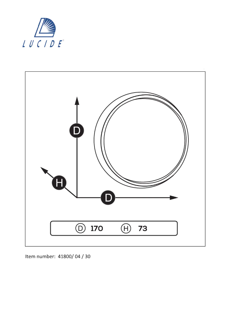 Image de la première page du manuel de l'appareil Yazoo led 41800/04/30