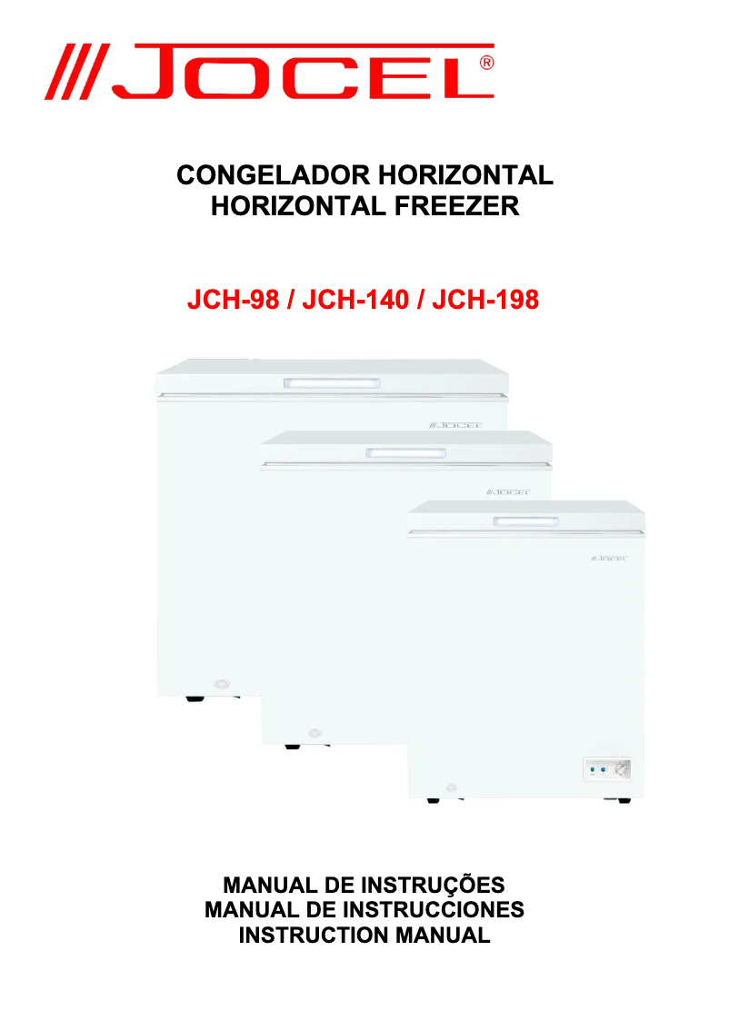 Imagen de la primera página del manual del dispositivo JCH-140