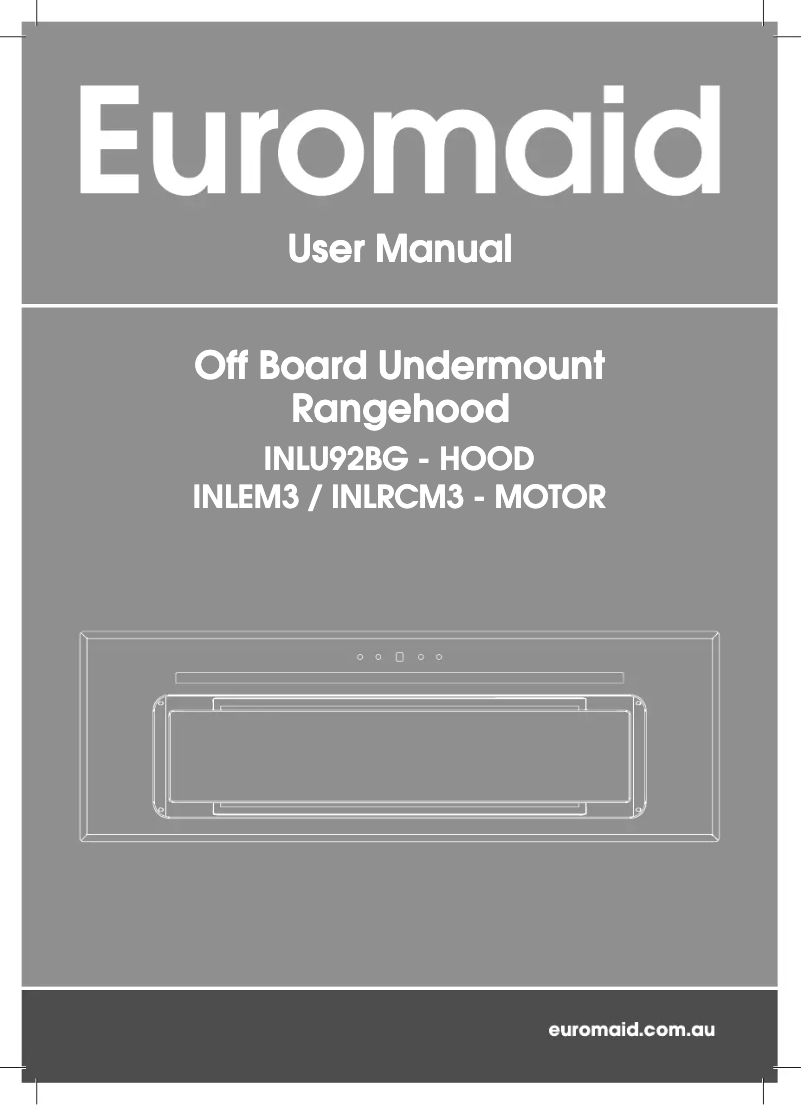 Page n°1 - Manuel utilisateur Euromaid INLU92