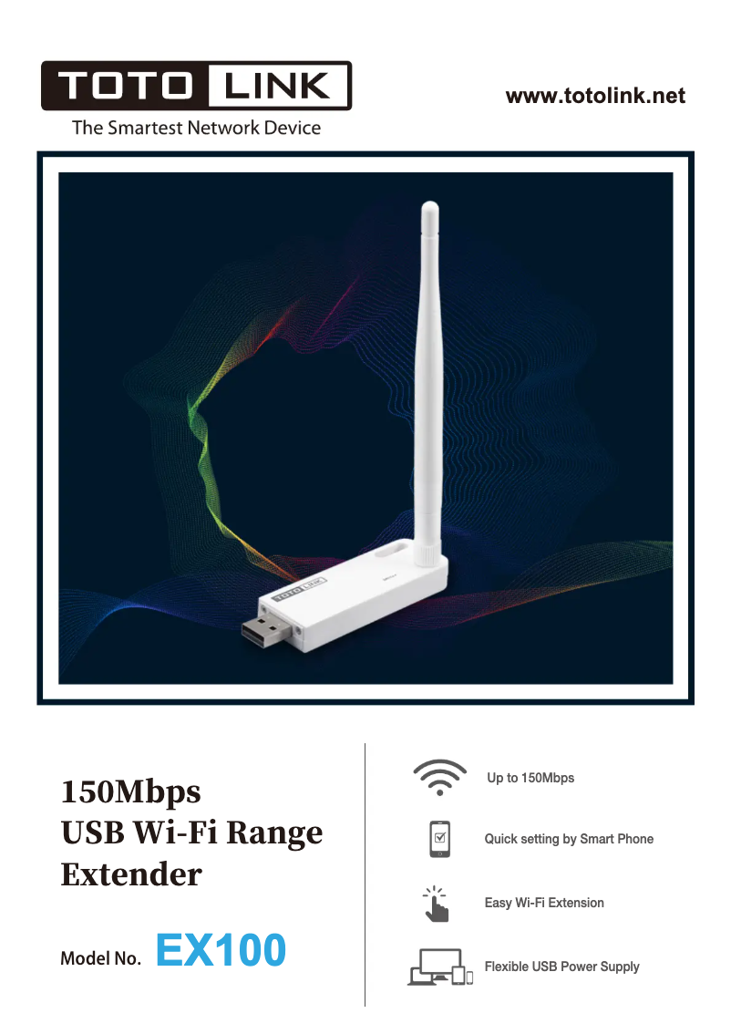 Imagen de la primera página del manual del dispositivo EX100