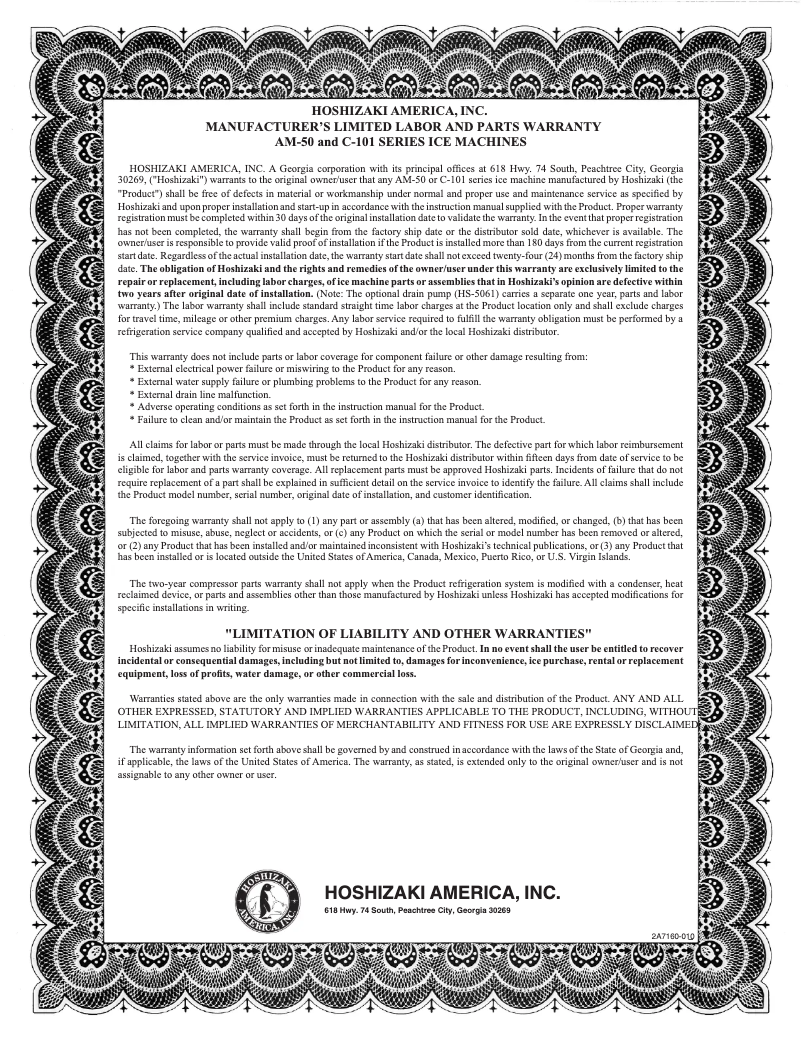 Image de la première page du manuel de l'appareil C-101BAH-ADDS