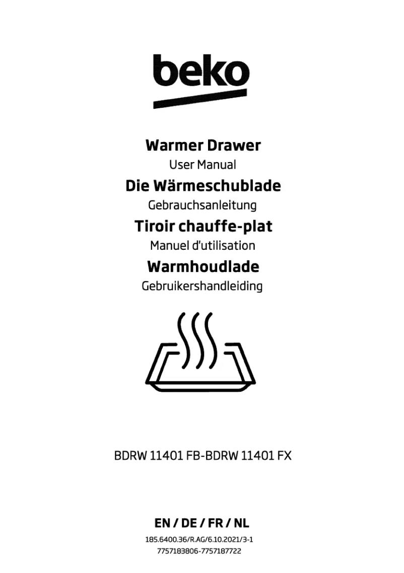 Page n°1 - Manuel utilisateur Beko BDRW 11401 FB
