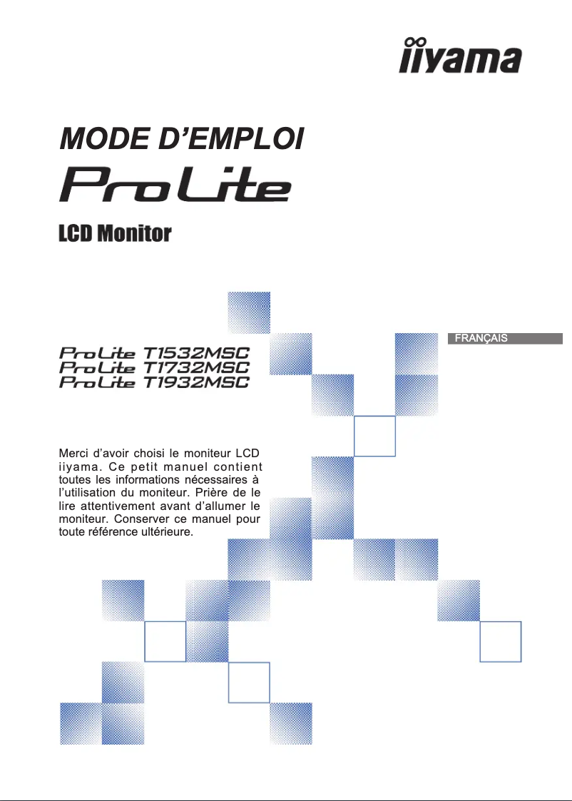 Image de la première page du manuel de l'appareil ProLite T1532MSC