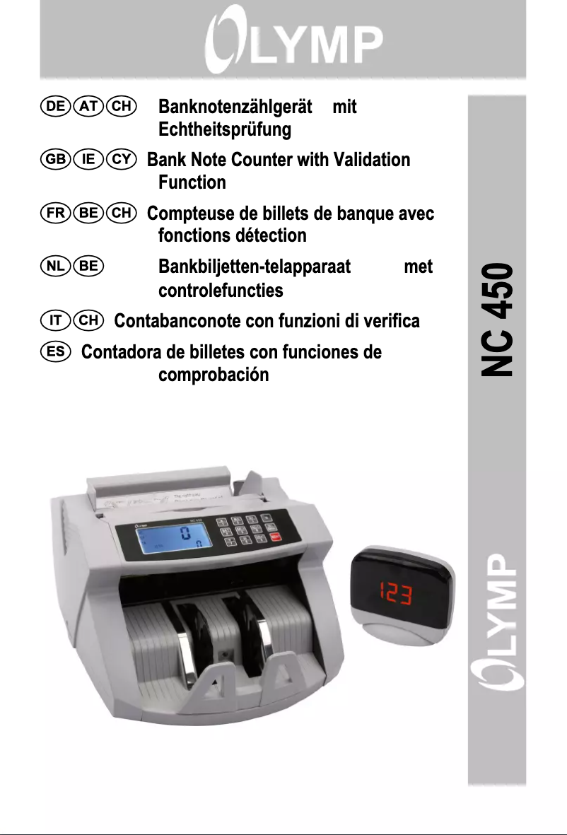 Page 1 de la notice Manuel utilisateur Olympia NC 450