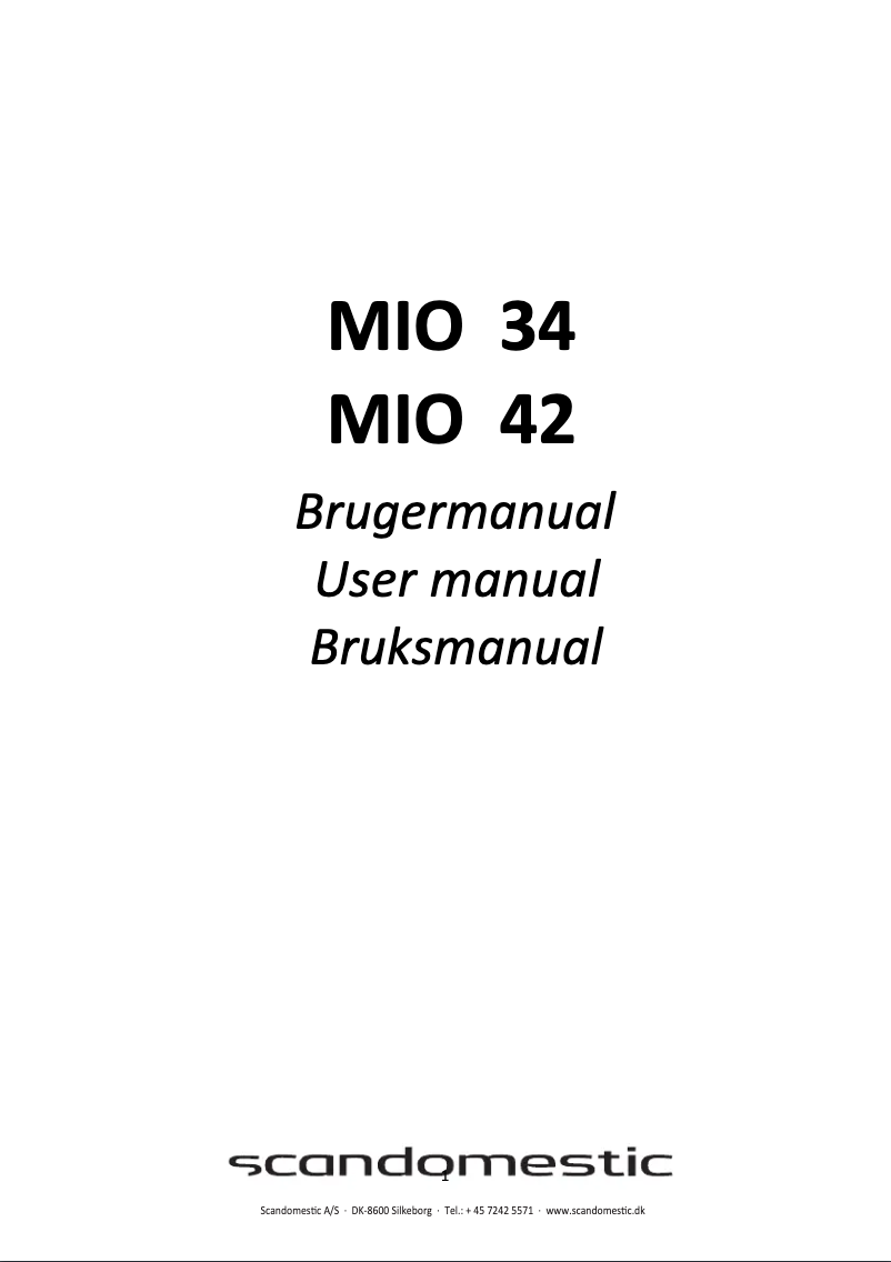 Image de la première page du manuel de l'appareil MIO 42