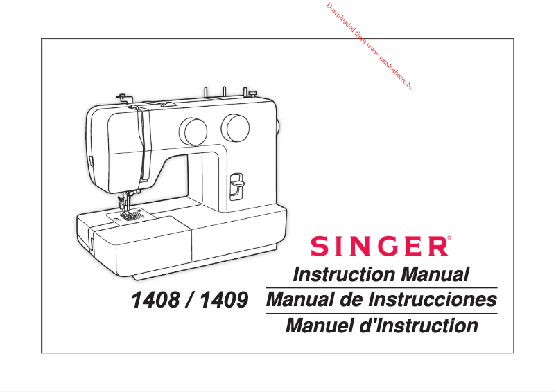 Page n°1 - Manuel utilisateur Singer F1408 Promise