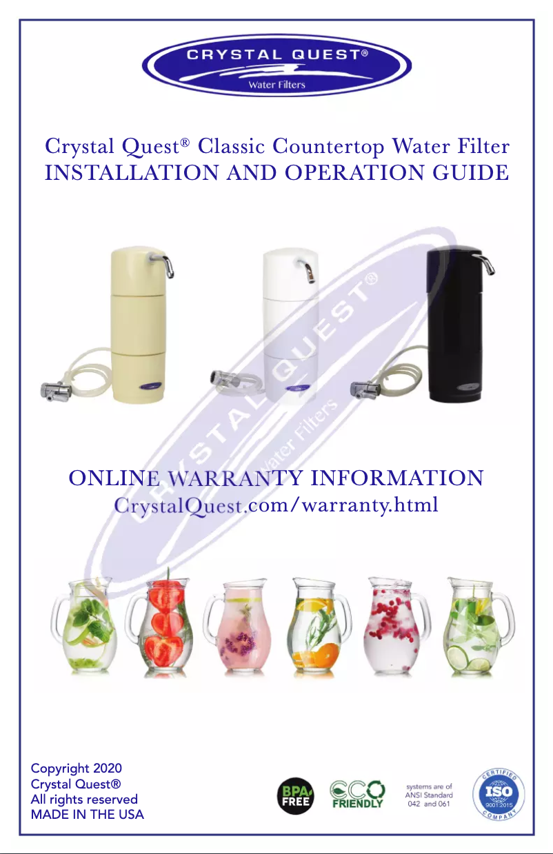 Image de la première page du manuel de l'appareil CQE-CT-00194