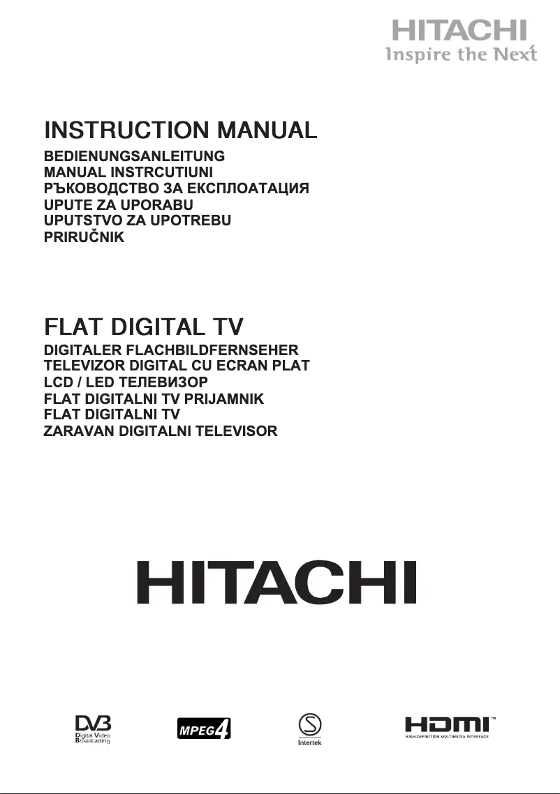Page n°1 - Manuel utilisateur Hitachi 43HK6500