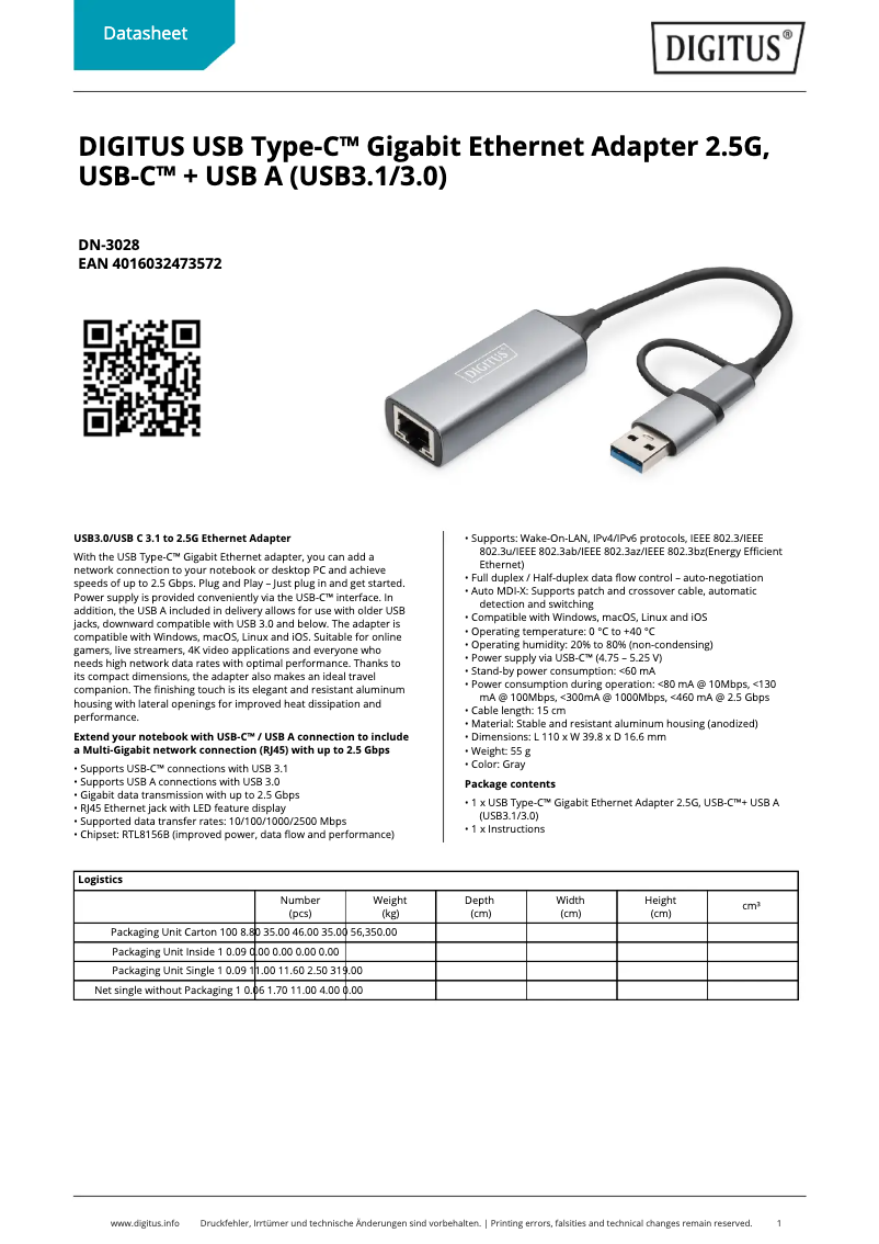 Image de la première page du manuel de l'appareil DN-3028