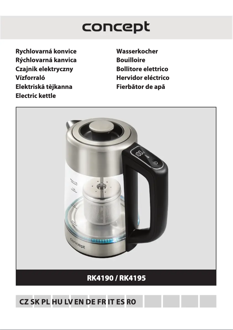 Page n°1 - Manuel utilisateur Concept RK4195