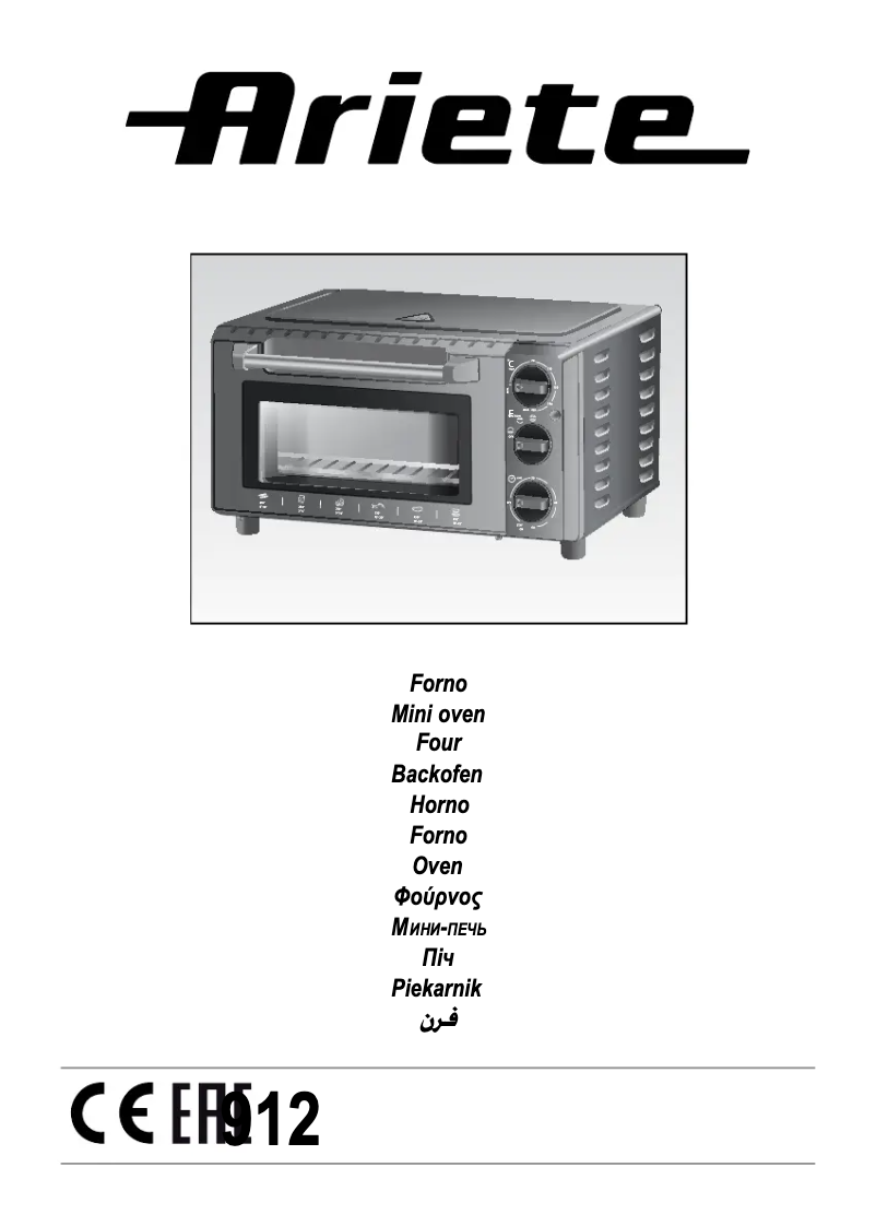 Página 1 del manual Manual de usuario Ariete Bon Cuisine 130