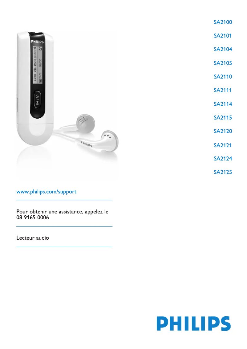 Image de la première page du manuel de l'appareil SA2121