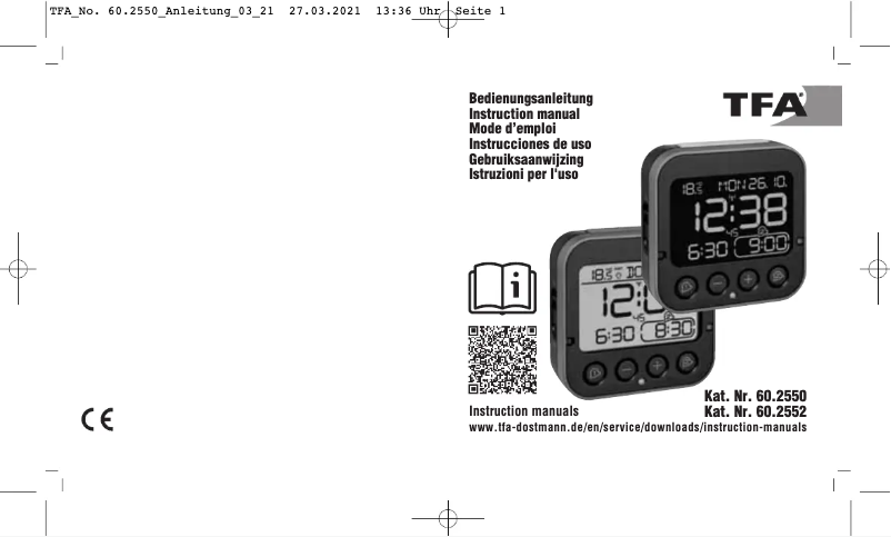 Image de la première page du manuel de l'appareil Bingo 60.2552.01