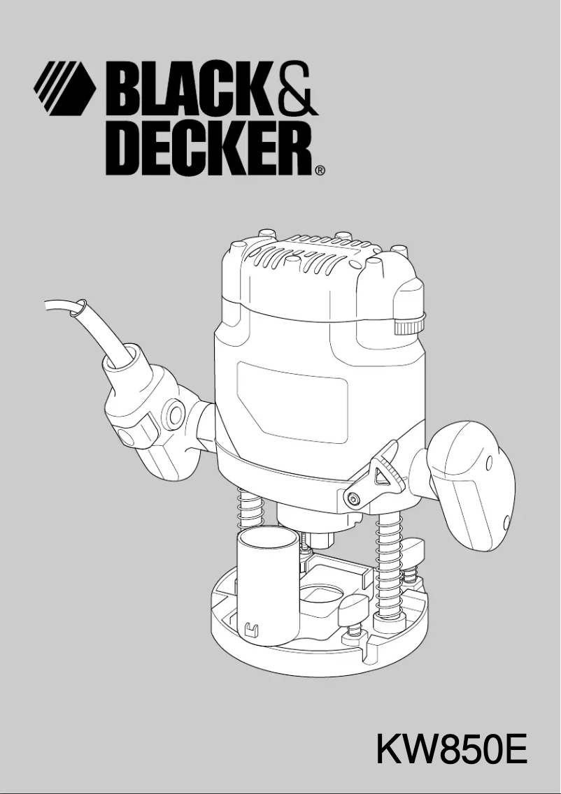 Page n°1 - Manuel utilisateur Black & Decker KW850E