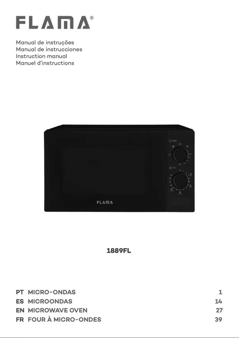 Image de la première page du manuel de l'appareil 1889FL