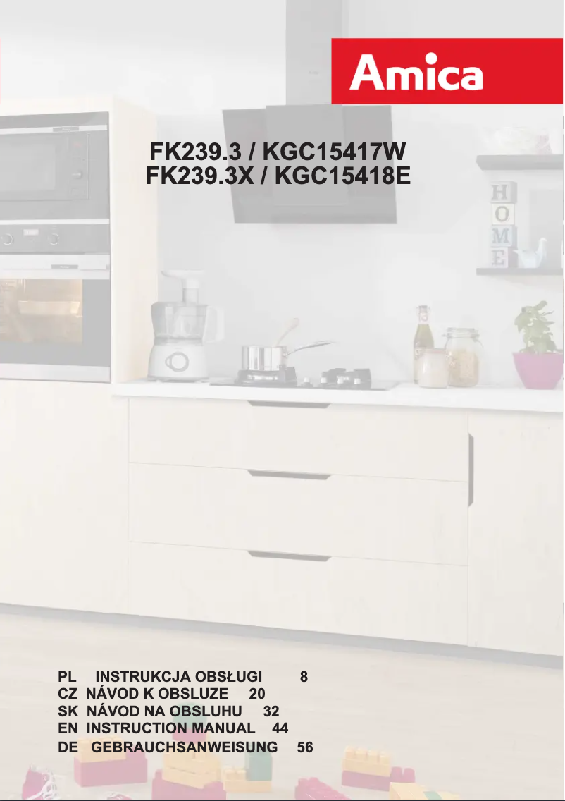 Page 1 de la notice Manuel utilisateur Amica FK239.3X