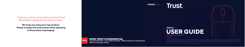 Page 1 de la notice Manuel utilisateur Trust Primo 20322