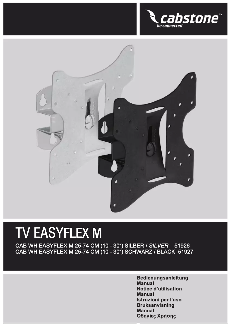 Page n°1 - Manuel utilisateur Cabstone TV EasyFlex M