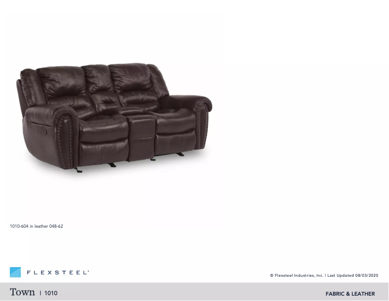 Page 1 de la notice Manuel utilisateur Flexsteel Town 1010-604