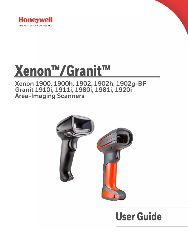 Page n°1 - Manuel utilisateur Honeywell Granit 1911i