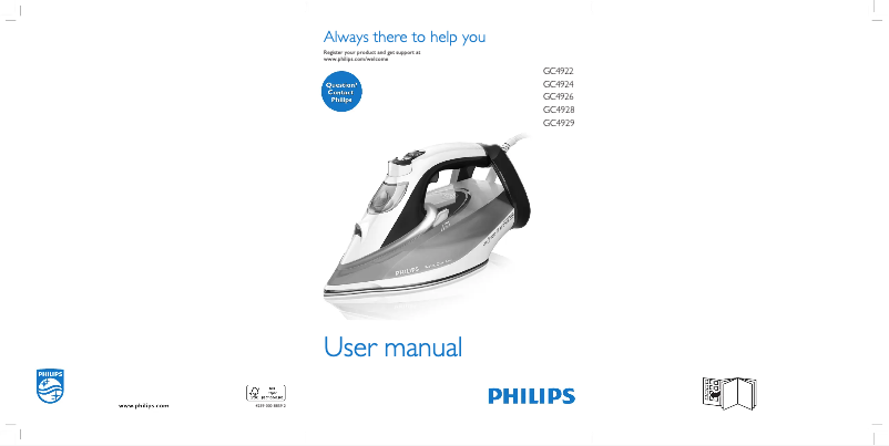 Page n°1 - Manuel utilisateur Philips PerfectCare Azur GC4919