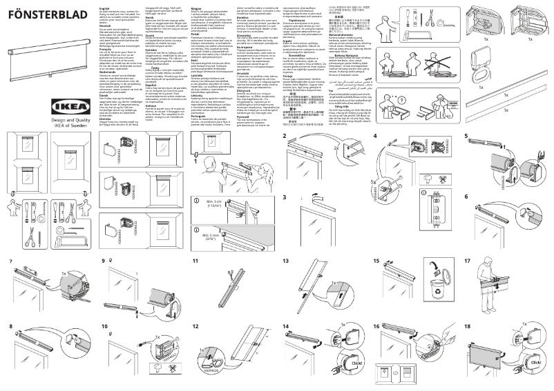 Página 1 del manual Manual de usuario Ikea FÖNSTERBLAD 905.384.64