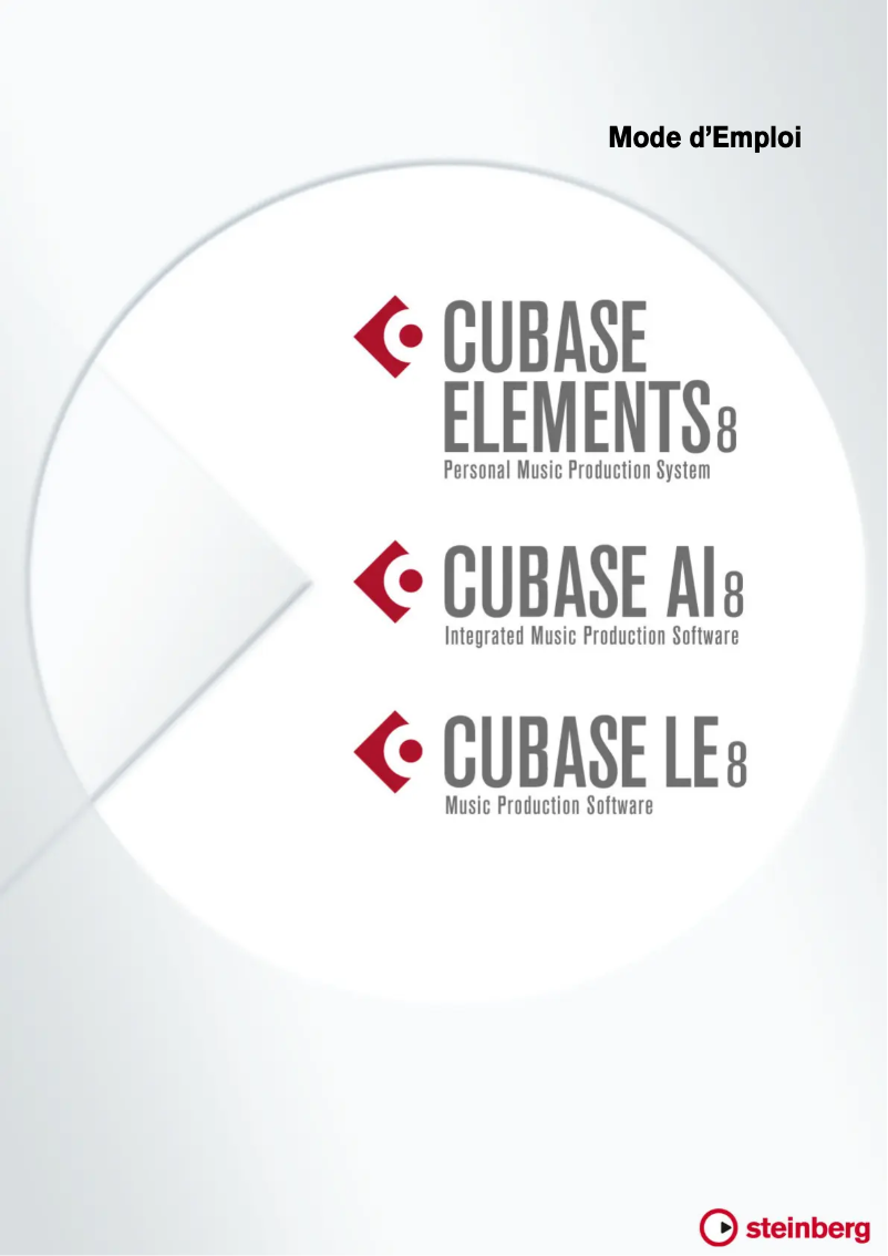 Page 1 de la notice Manuel utilisateur Steinberg Cubase LE 8