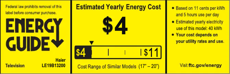 Page 1 de la notice Manuel utilisateur Haier LE19B13200