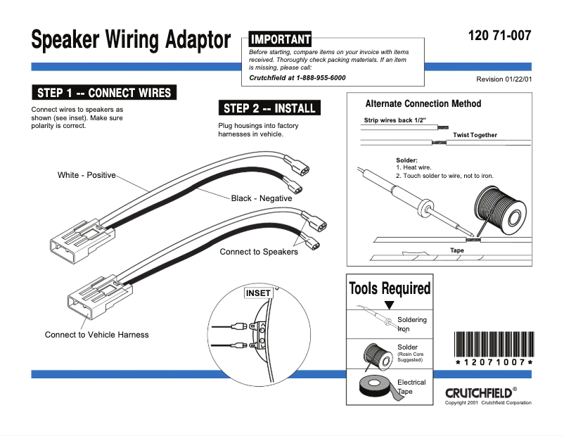 Page n°1 - Manuel utilisateur Metra 71-007