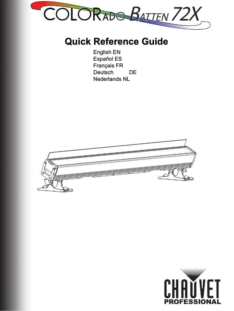 Page 1 de la notice Manuel utilisateur Chauvet COLORado Batten 72X