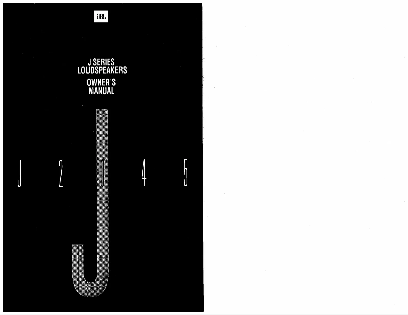 Image de la première page du manuel de l'appareil J2045