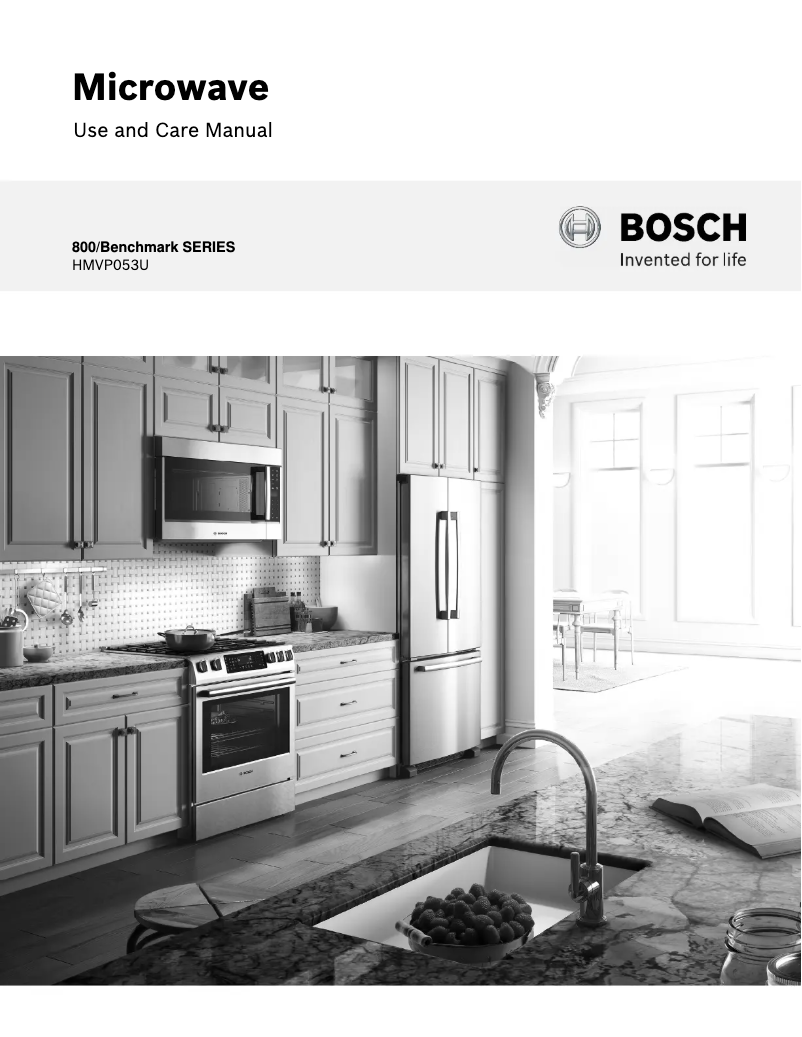 Page 1 of the manual User Manual Bosch HMVP053U