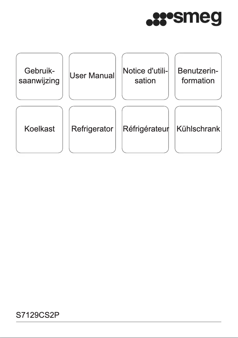 Page 1 de la notice Manuel utilisateur Smeg S7192CS2P
