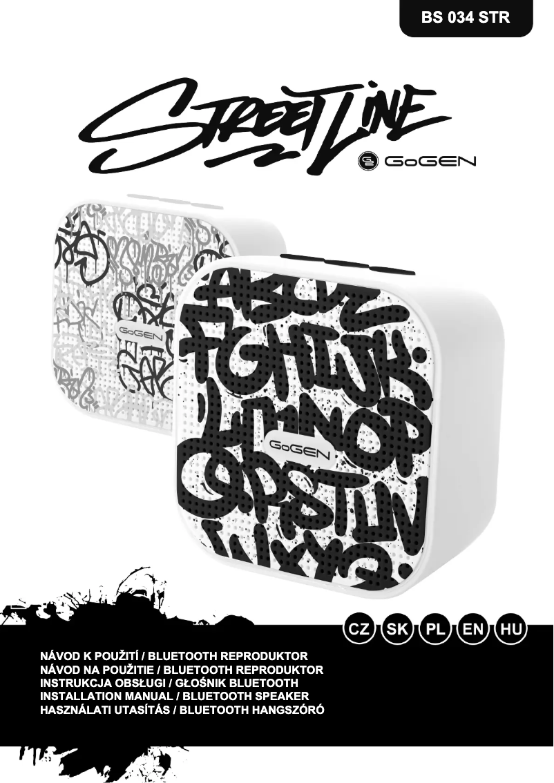 Page n°1 - Manuel utilisateur GoGen BS 034STRB