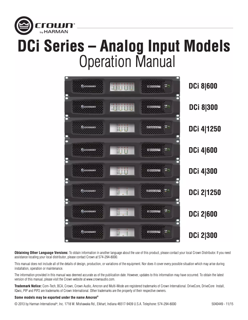 Image de la première page du manuel de l'appareil DriveCore Install 2|300