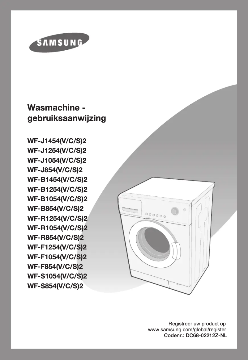 Page n°1 - Manuel utilisateur Samsung WFJ1454V
