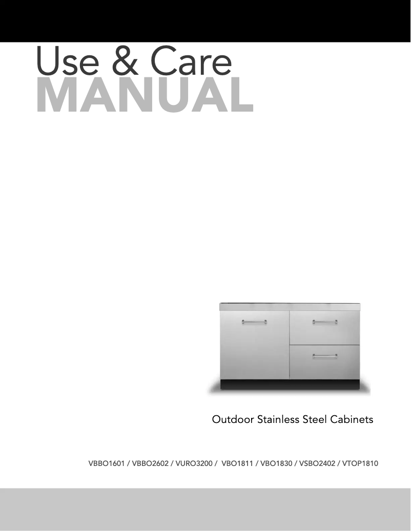 Page 1 de la notice Manuel utilisateur Viking VSP30