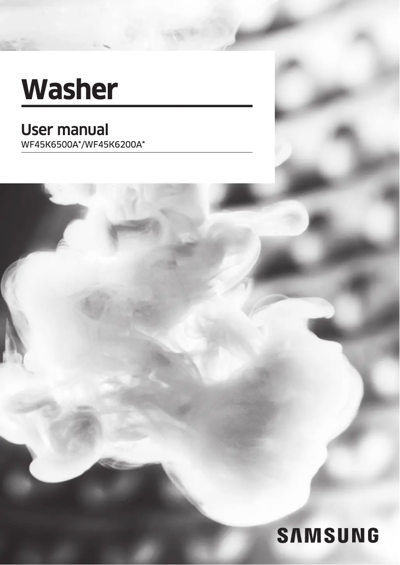 Page 1 de la notice Guide d'installation Samsung WF6500