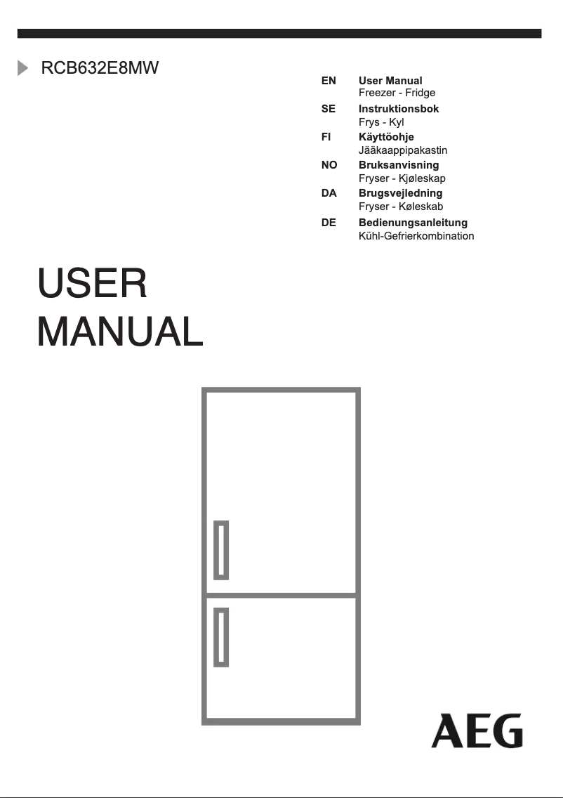 Image de la première page du manuel de l'appareil RCB632E8MW