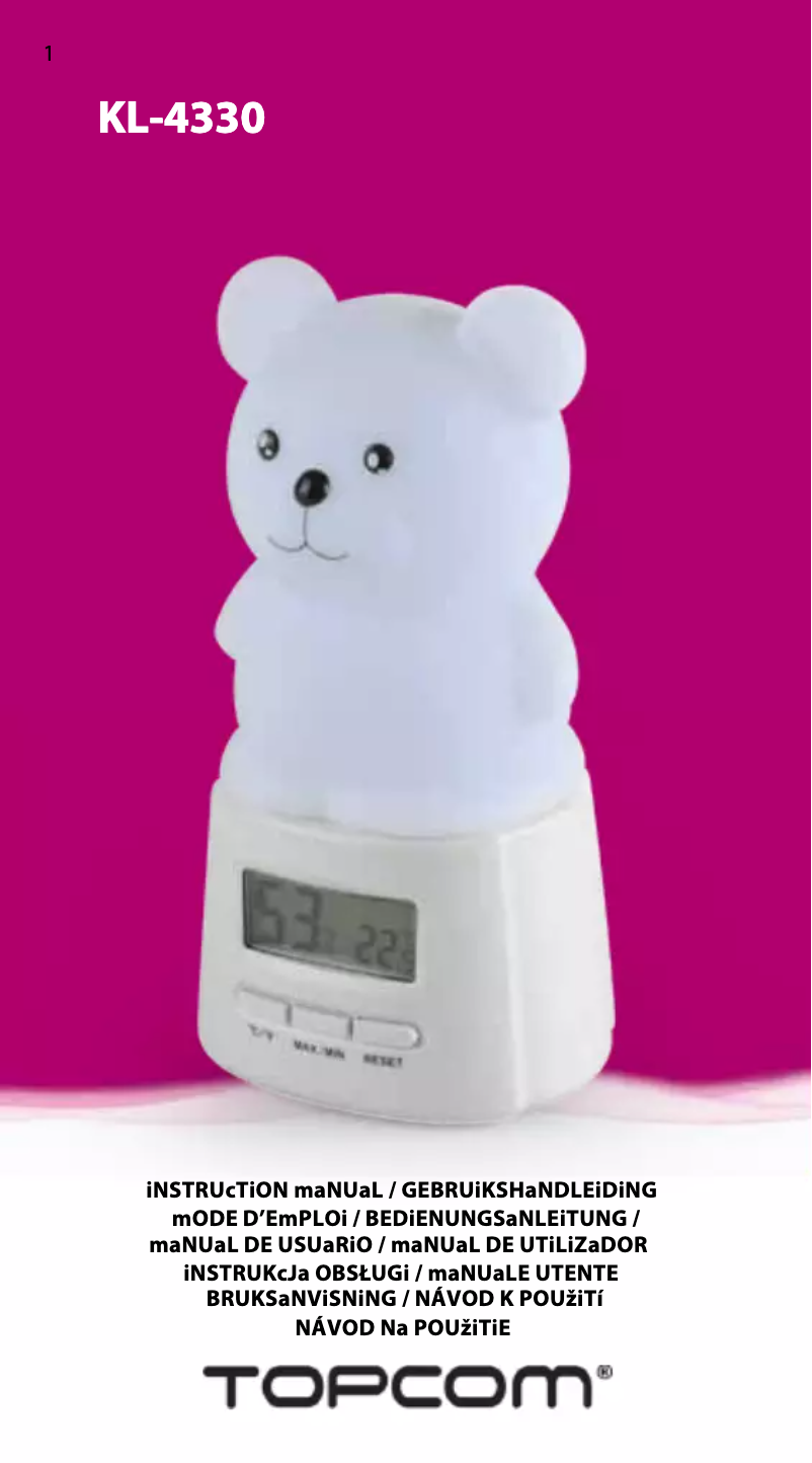 Page 1 de la notice Manuel utilisateur Topcom KL-4330