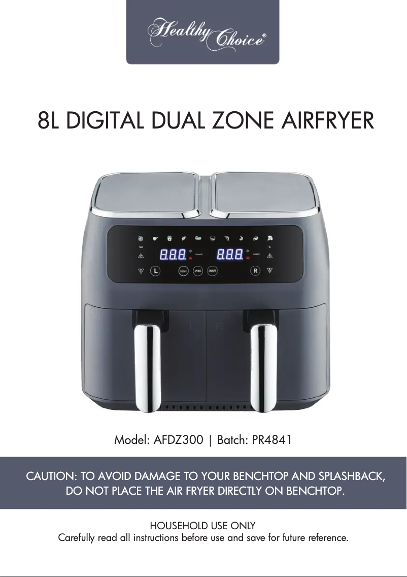 Image de la première page du manuel de l'appareil AFDZ300