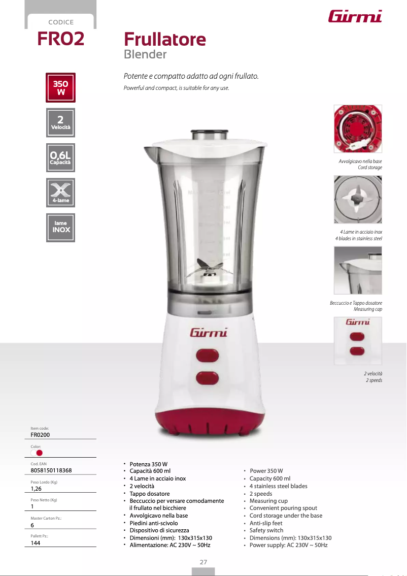 Image de la première page du manuel de l'appareil FR02